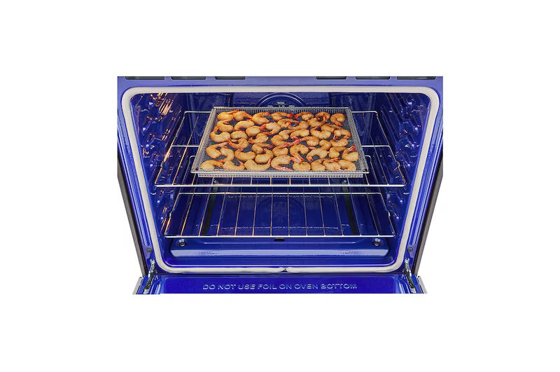 Estufa a Gas de 5.8 p³ LG InstaView™ 5/Triple Quemador Freidora de aire ThinQ™ EasyClean LRGL5847S