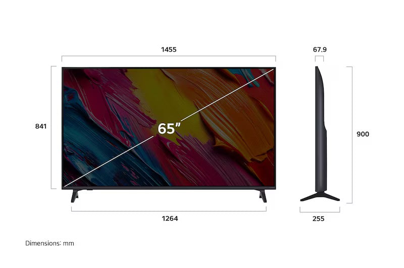 65" LG QNED AI 4K Smart TV colores más reales – Incluye Magic Remote AI 65QNED70ASA